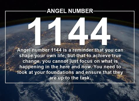 angel number 1144|1144 Angel Number Meaning